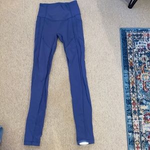 Lululemon leggings!! Blueish purple color! Reflective bottoms!